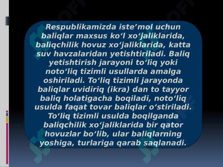 BALIQCHILIKNI TASHKIL ETISH 3