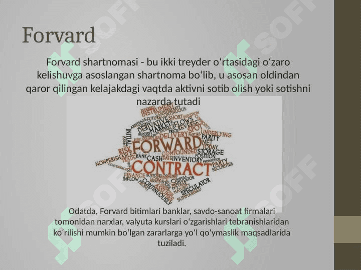 Moliyaviy derevativlar bozori 3