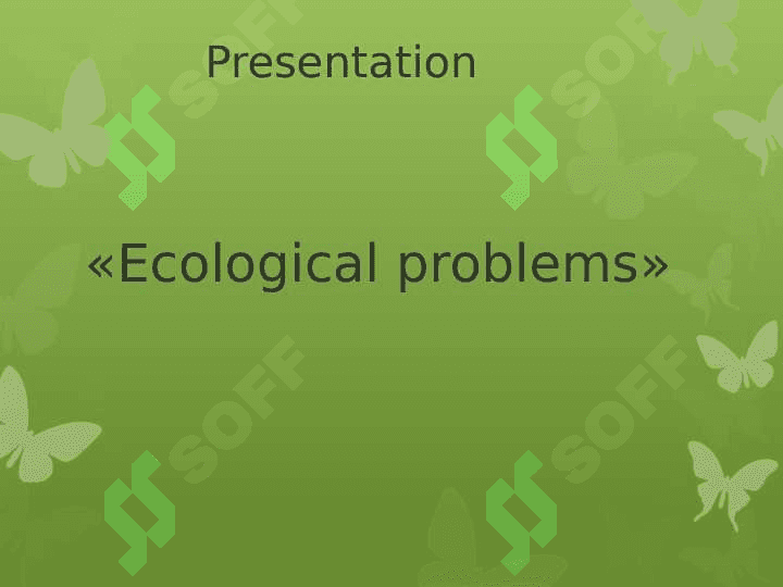 ecological problem 2