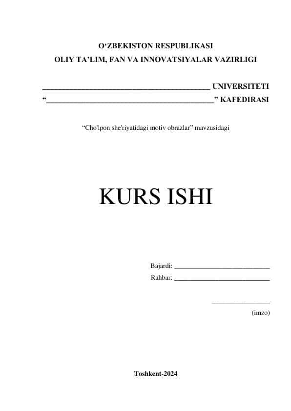 Kurs ishi