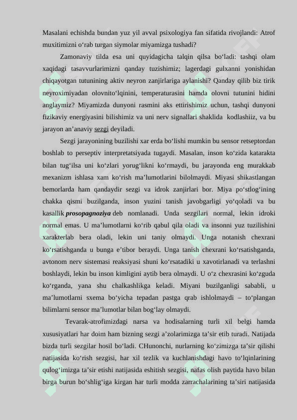Bola atrof-muhitni idrok etishi haqida tushuncha 8