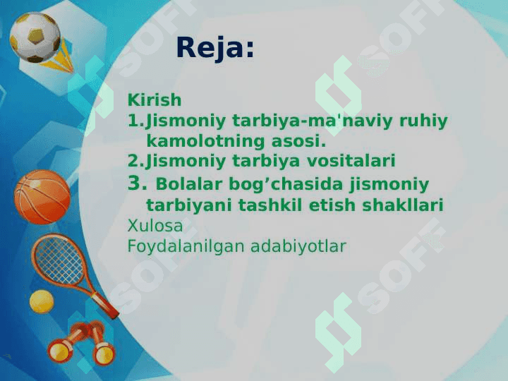 Maktabgacha yoshdagi bolalar jismoniy tarbiya berish 2