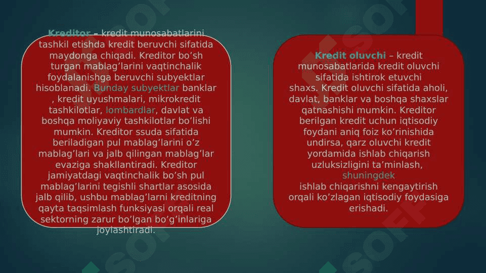 Kreditlashni tashkil etish asoslari 4