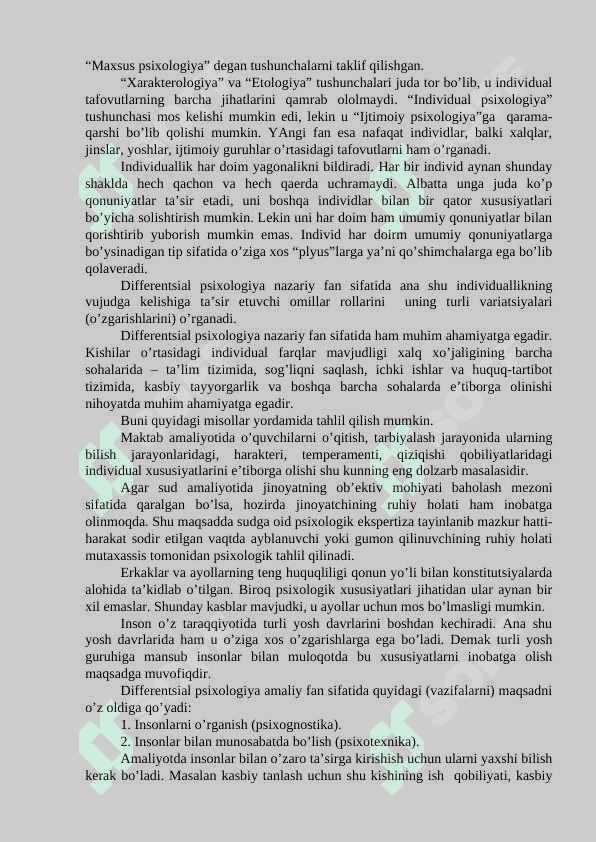 DIFFЕRЕNTSIАL PSIХОLОGIYANING PRЕDMЕTI 4