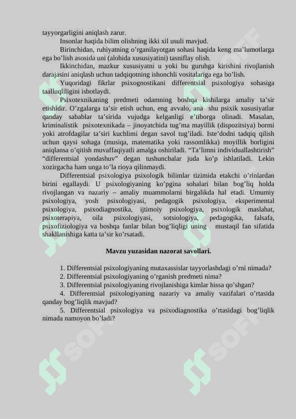DIFFЕRЕNTSIАL PSIХОLОGIYANING PRЕDMЕTI 5