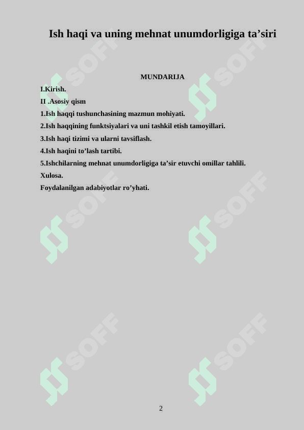 Ish haqi va uning mehnat unumdorligiga taʼsiri 2