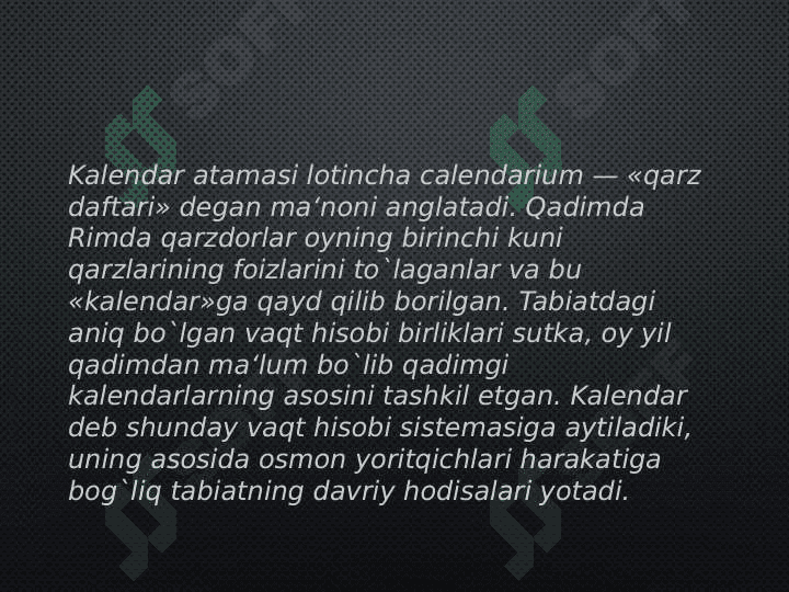 Rim kalendari 5
