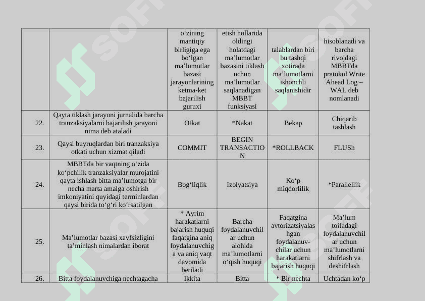MBBT TEST 3