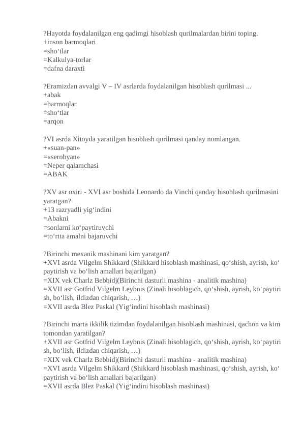TA'LIMDA AXBOROT TEXNOLOGIYALARI 1