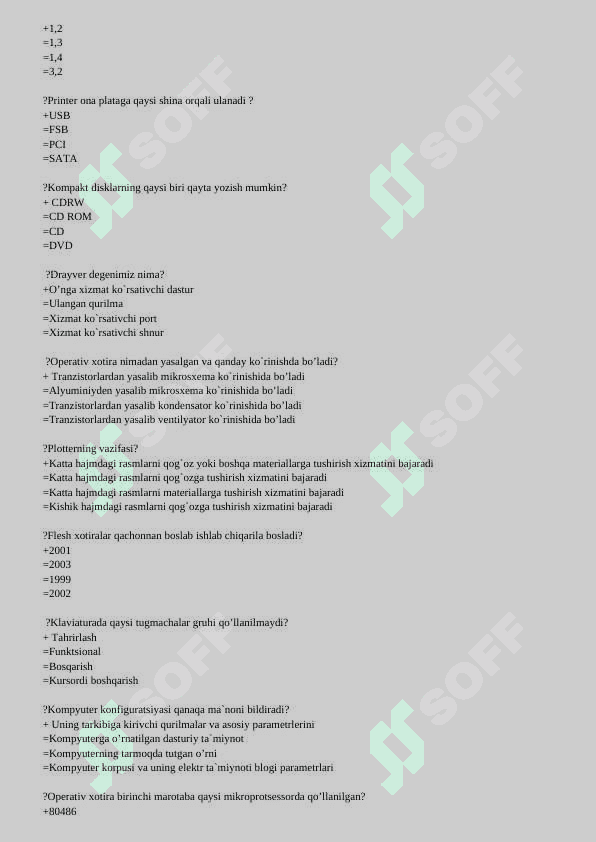 kompyuter taminoti test 5