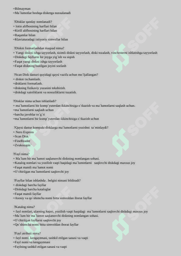 kompyuter taminoti test 7