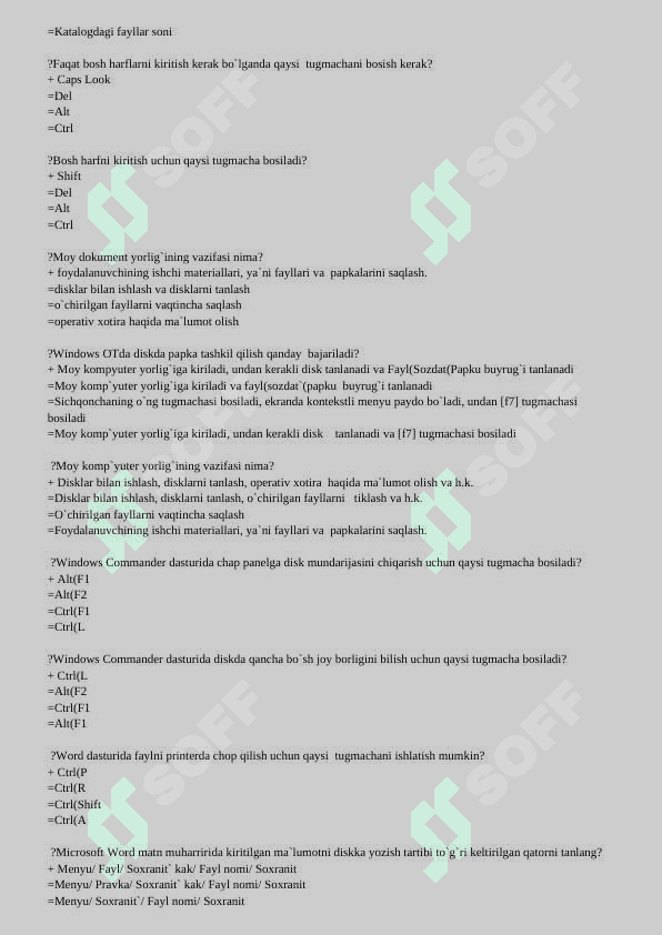 kompyuter taminoti test 8