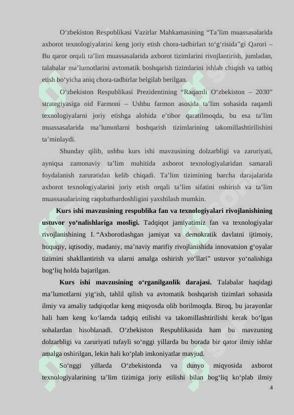 TASHKILOTDA  MASOFADAN MULOQOTNI TA’MINLASH UCHUN XAVFSIZ ALOQA TIZIMI 4