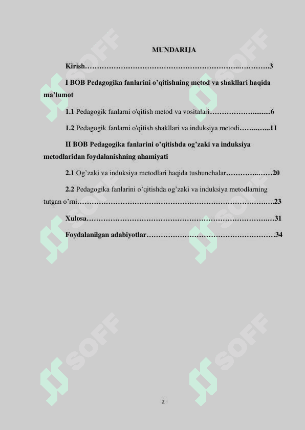 Induksiya metodi 2