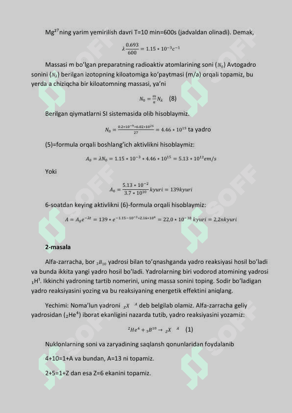 ATOM YADROSI FIZIKASI. 5