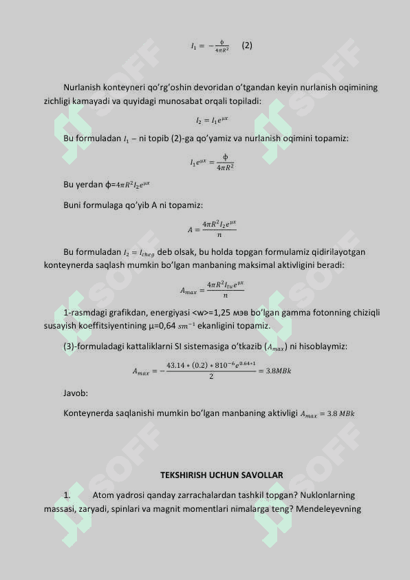 ATOM YADROSI FIZIKASI. 7