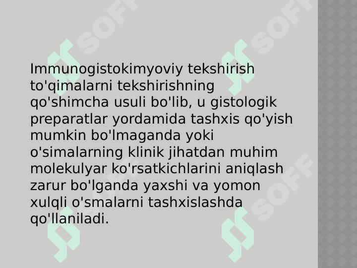 Immunogistokimyo va Southern blotting tahlil diagnostika vositasi sifatida 2