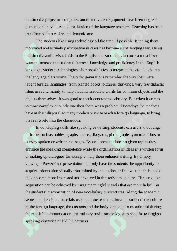 Design of visual aids for the English  Classrooms 4