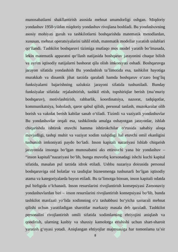 Boshqaruv ko'nikmalarini rivojlantirishning psixologik asoslari 8