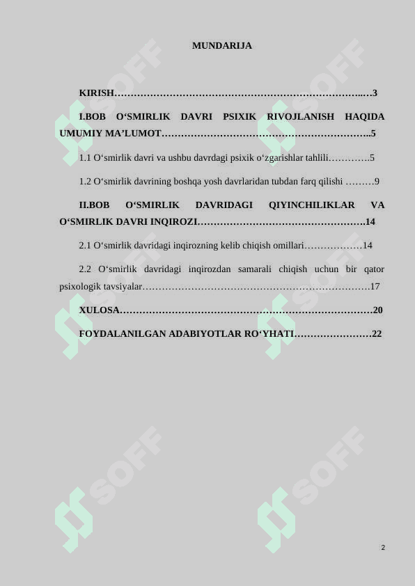 O‘smirlik davrida psixik rivojlanish xususiyatlari 2