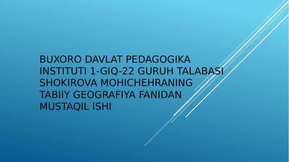 Subtropik  mintaqadagi tabiat zonalarini 1