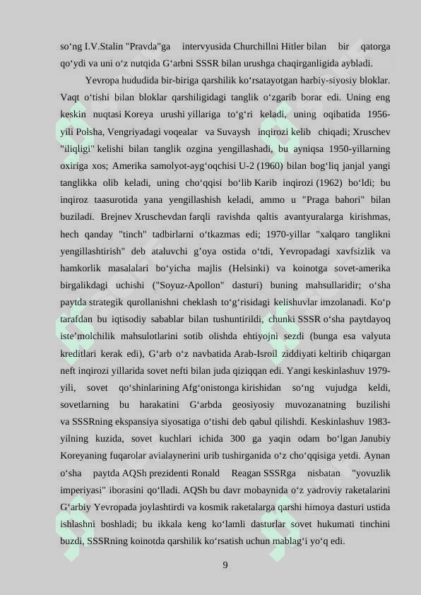 SOVUQ URUSHNI KELTIRIB CHIQARGAN SABAB VA 8