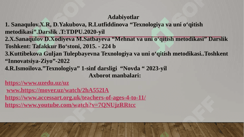 Boshlang‘ich sinflarda texnologiya ta’limidan amaliy ishlar 2