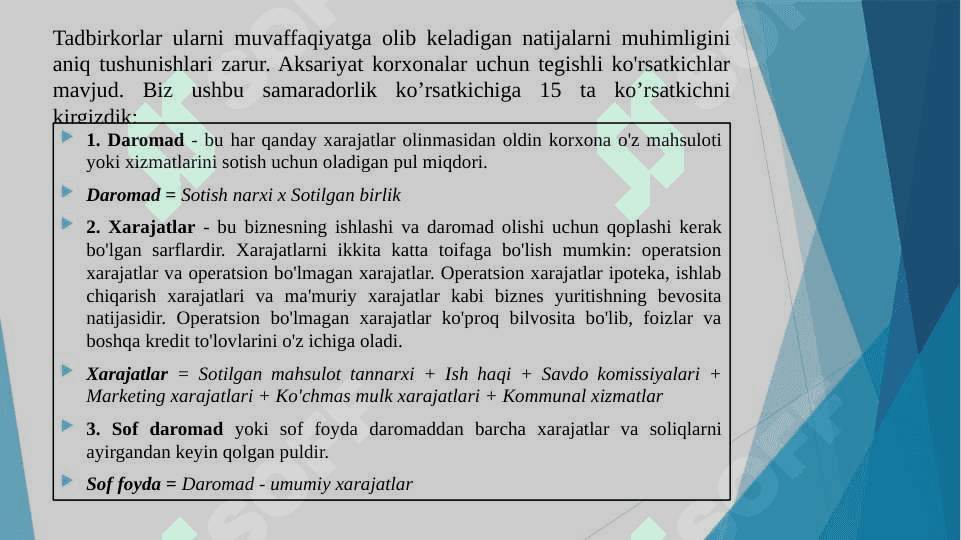 KICHIK BIZNES VA TADBIRKORLIK SUB’YEKTLARINING MOLIYAVIY FAOLIYATI TAHLILI 6