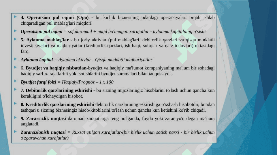 KICHIK BIZNES VA TADBIRKORLIK SUB’YEKTLARINING MOLIYAVIY FAOLIYATI TAHLILI 7