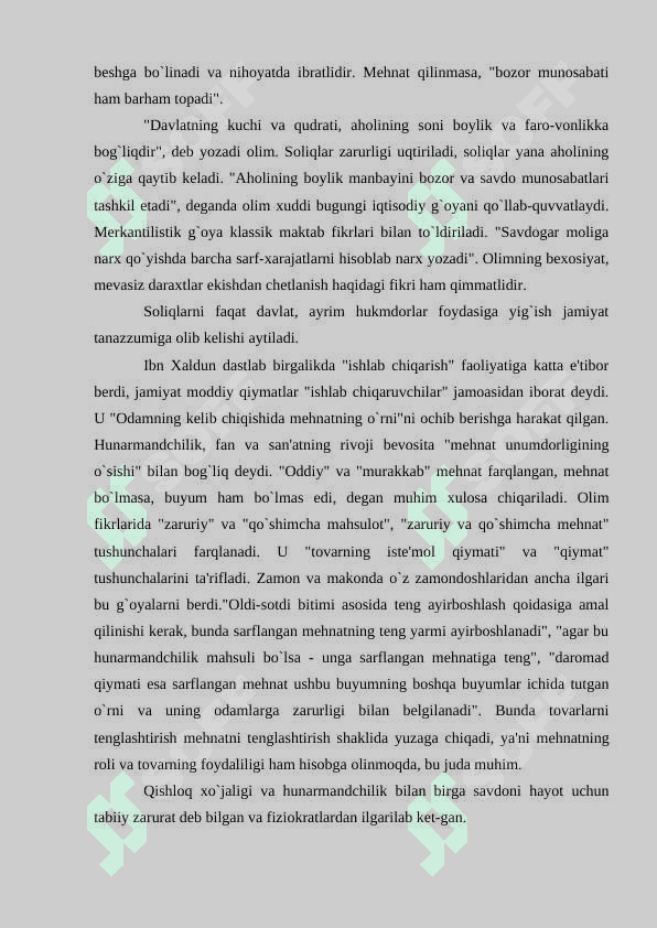 FEODAL JAMIYATI VA UNING YEMIRILISHI DAVRIDAGI IQTISODIY QARASHLAR 5