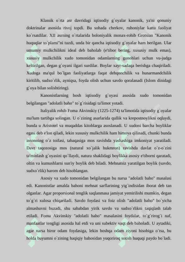 FEODAL JAMIYATI VA UNING YEMIRILISHI DAVRIDAGI IQTISODIY QARASHLAR 8
