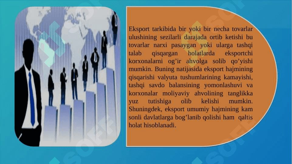 IQTISODIYOTDA FAOLIYAT KO’RSATAYOTGAN KICHIK BIZNES VA TADBIRKORLIK SUB’YEKTLARINING EKSPORT SALOHIYATINI BAHOLASH 3