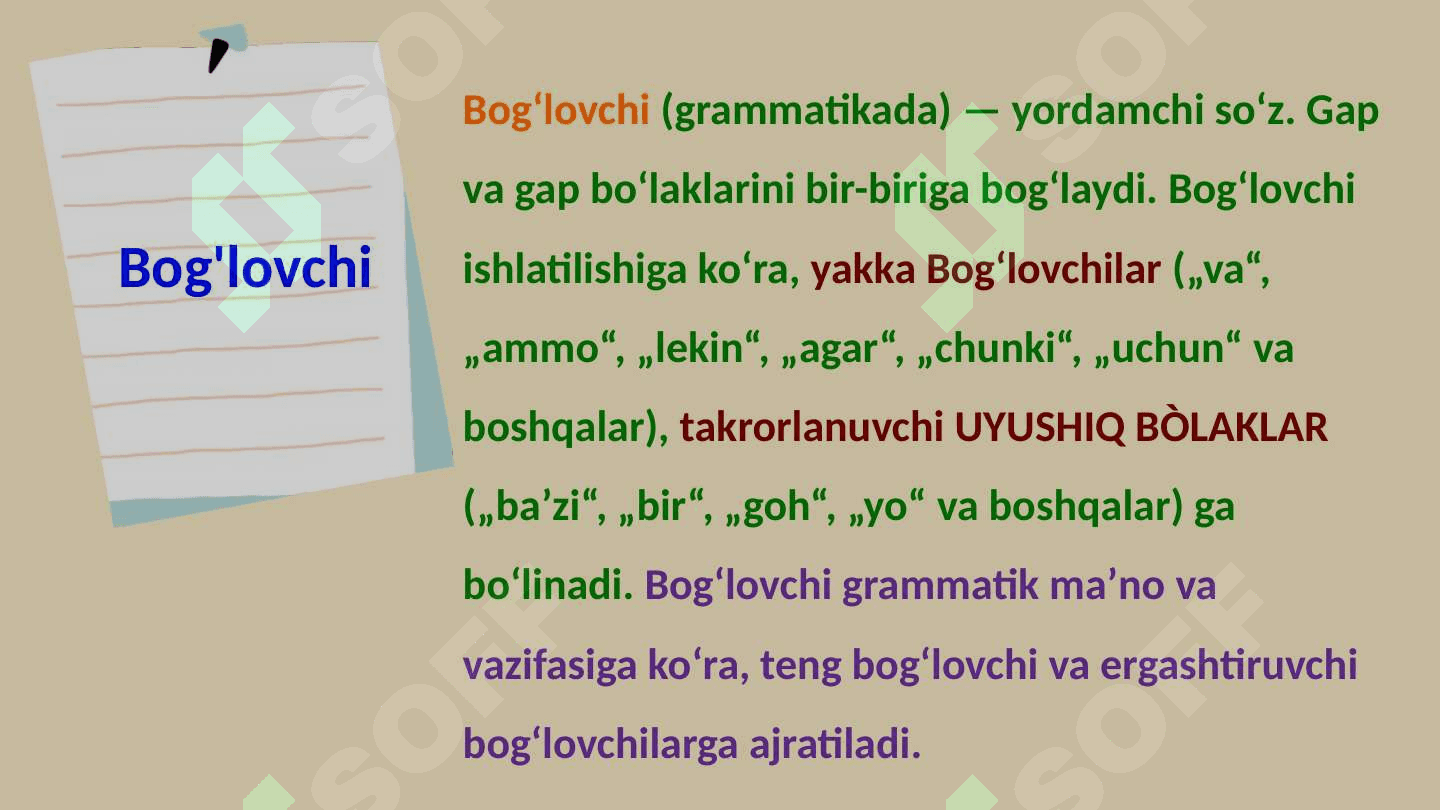 Yordamchi soʻz turkumlari 4