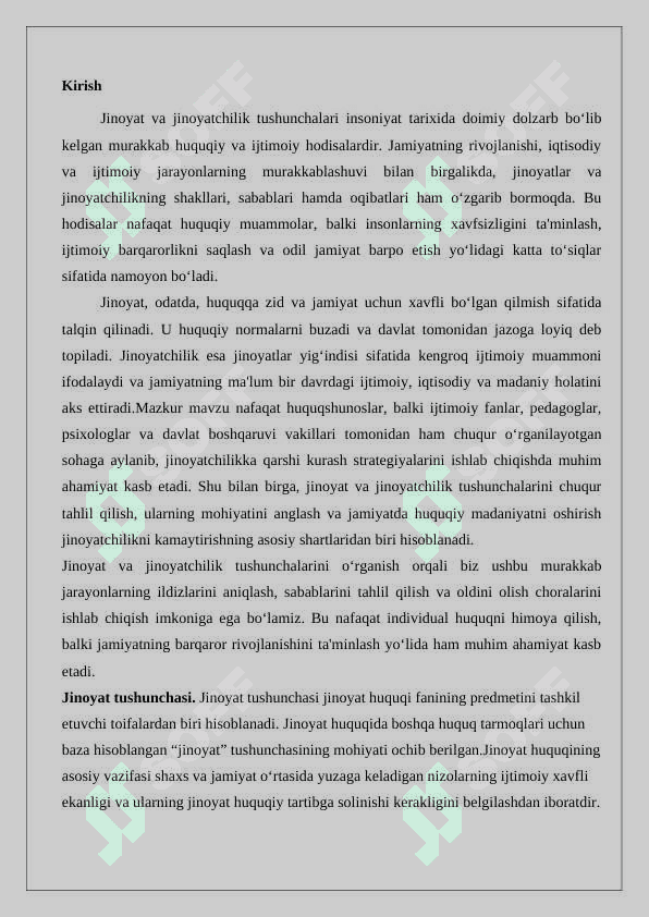 Jinoyat va jinoyatchilik tushunchasi 24 3