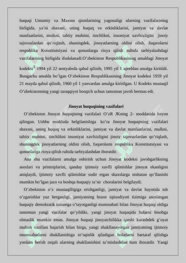 Jinoyat xuquqi vazifalari 24 5