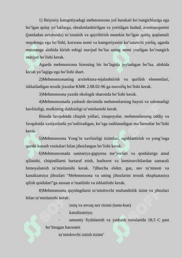 Mexmonxonalarning turizm sohasidagi o'rni 5