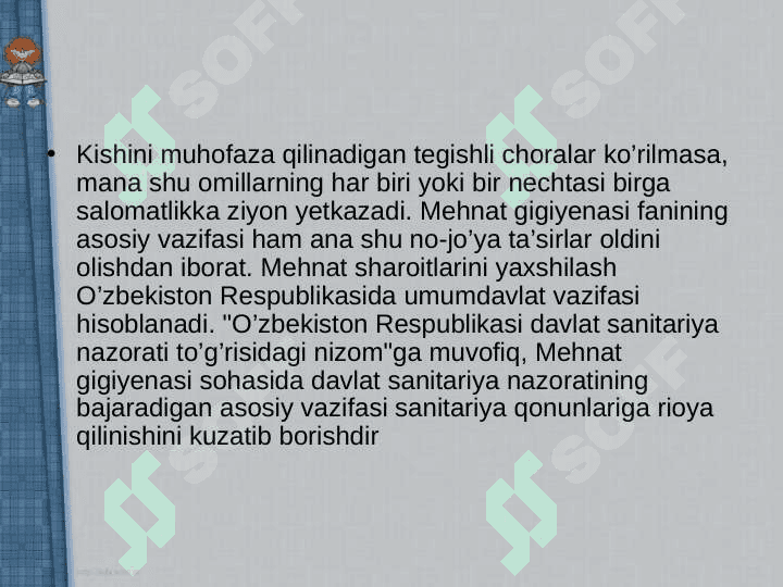 Mehnat Gigiyenasi 5