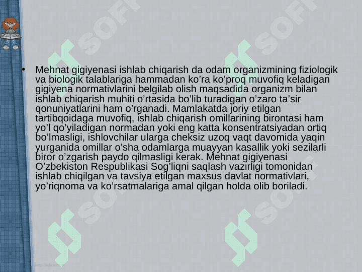 Mehnat Gigiyenasi 7