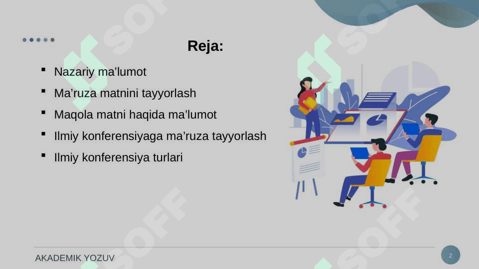 MA'RUZA. MA'RUZA TAYYORLASH. 2