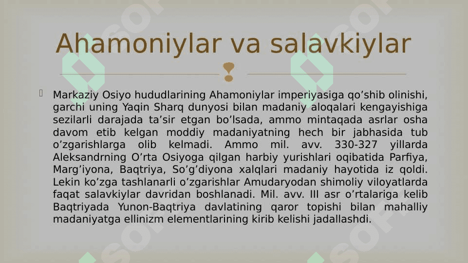 Antik davrda Markaziy Osiyo 6