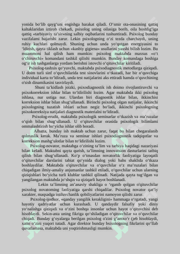 Psixologik faoliyat modellari 2