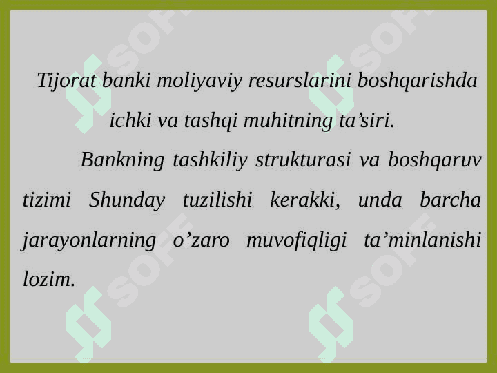 TIJORAT BANKLARINING RESURSLARI VA ULARNI BOSHQARISH MASALALARI pptx 7