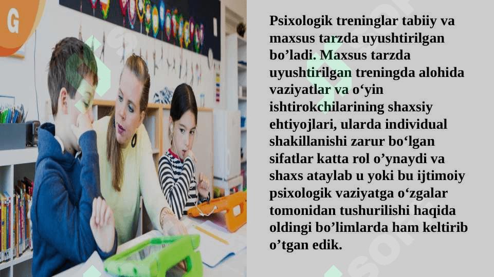 TRENINGGA QO`YILADIGAN TALABLAR VA TRENING O`TKAZISH QOIDALARI. GURUHNI BOSHQARISH USLUBLARI 3