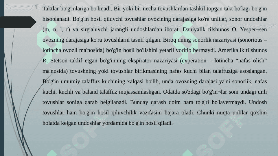 Nutqning fonetik boʻlinishi 8