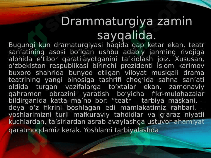 Drammaturgik janrlar 7