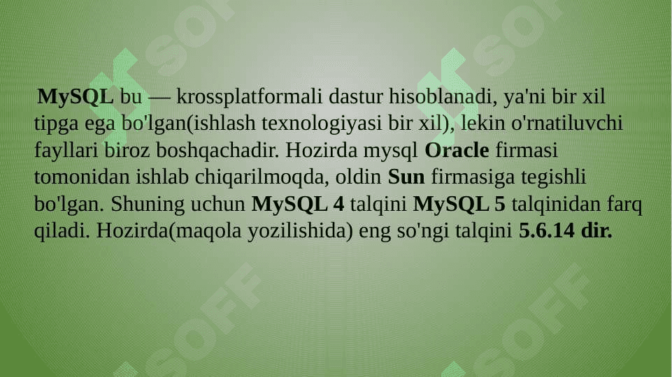 SQL tili va SQL operatorlarini yozish 3
