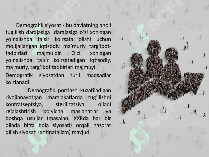 Aholi siyosati,mustamlaka siyosati. 3