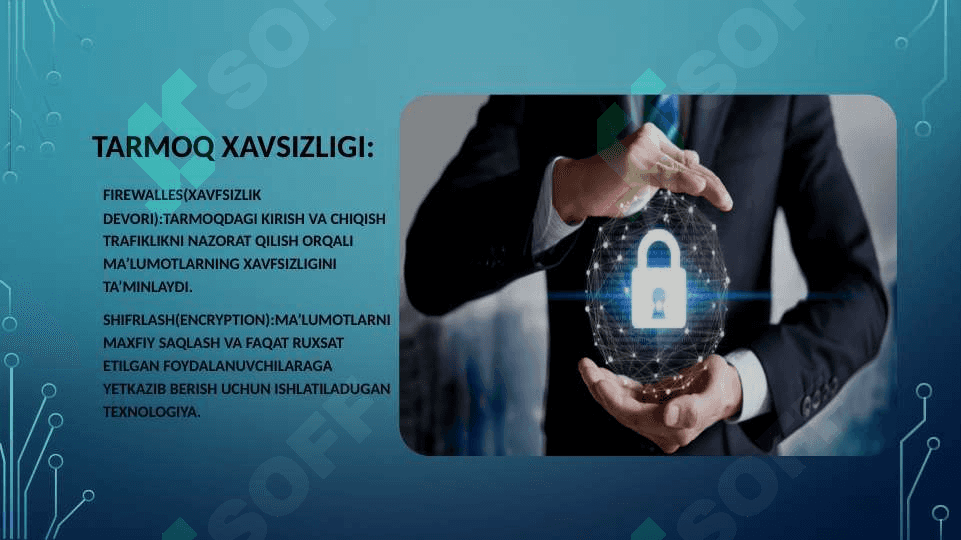 Axborot kammunikatsiya fanidan amaliy toshiriq tarmoq texnalogiyalari va internet xizmatlari mavzusida 4