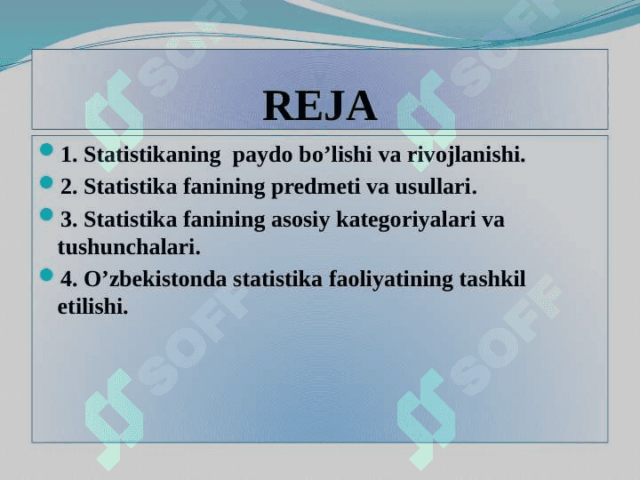 Statistika faniga kirish 2
