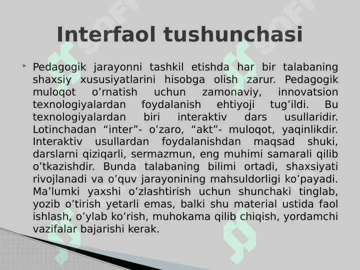 Interfaol metodlar va ularning tasnifi 3